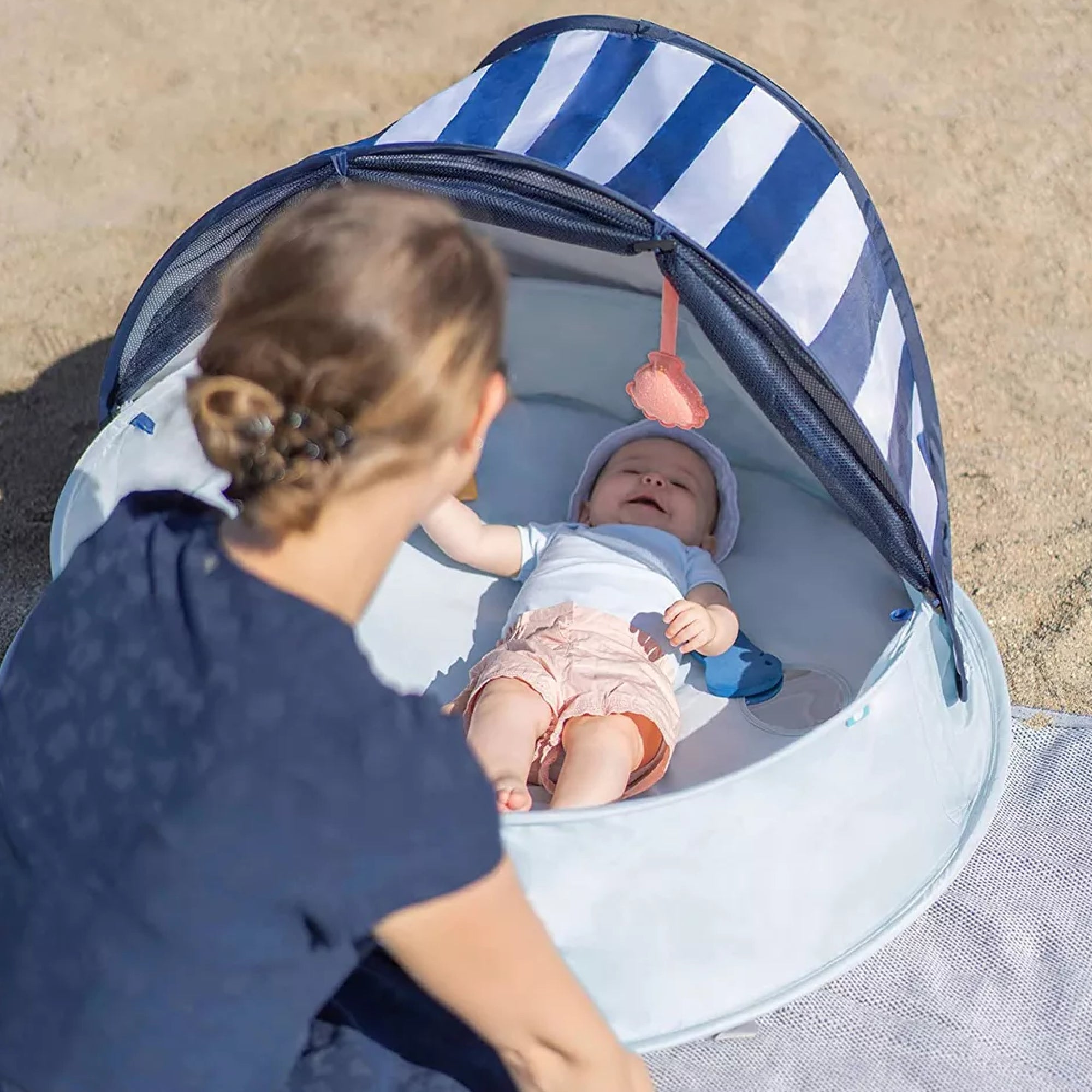 Babymoov 86052992 3-in-1 Aquani Tent & Pool - Portable Pop Up Sun Shelter, Kiddie Pool and Play Yard for Babies & Toddlers - Perfect for Beach, Backyard, and Outdoor Play