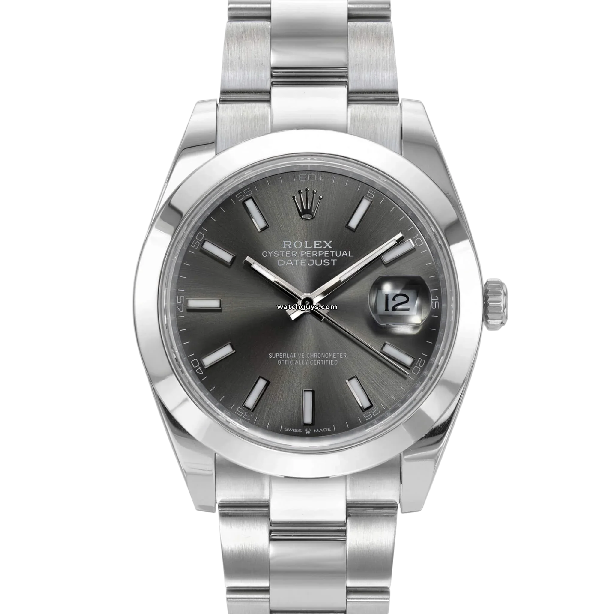 Rolex Datejust 126300 Rhodium Dial Stainless Steel Watch - Luxury Timepiece for Men, Business & Formal Occasions