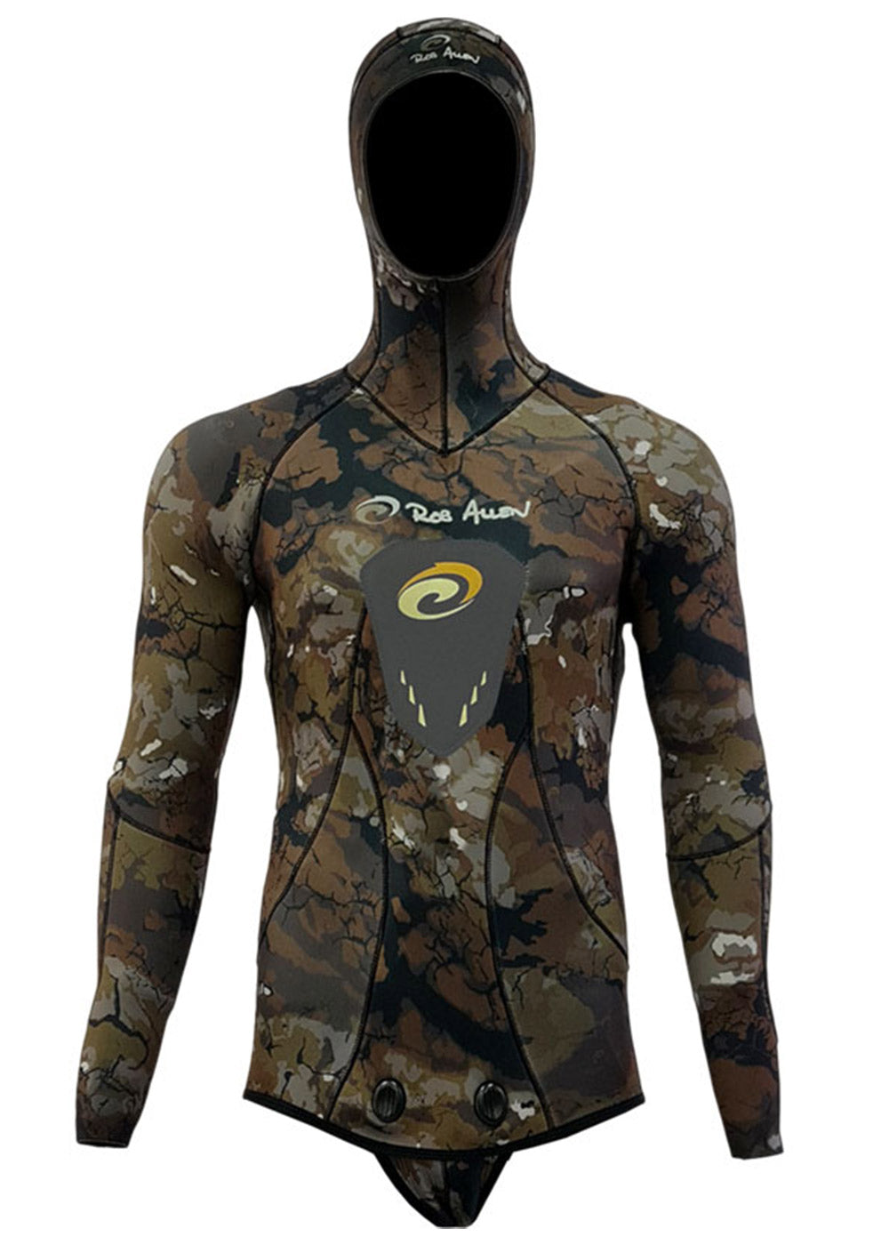 Rob Allen Men's 3.5mm Open Cell Neoprene Wetsuit Jacket for Scuba Diving, Spearfishing & Water Sports
