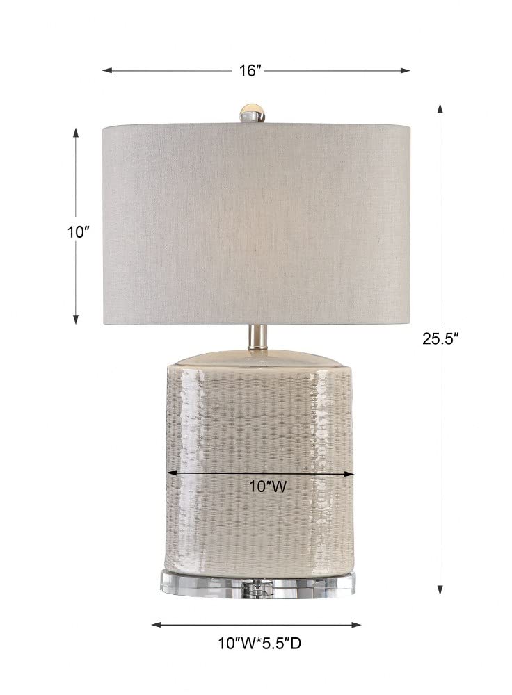 Uttermost Modica 1-Light Table Lamp - Modern Accent Lighting for Living Room, Bedroom & Office Decor