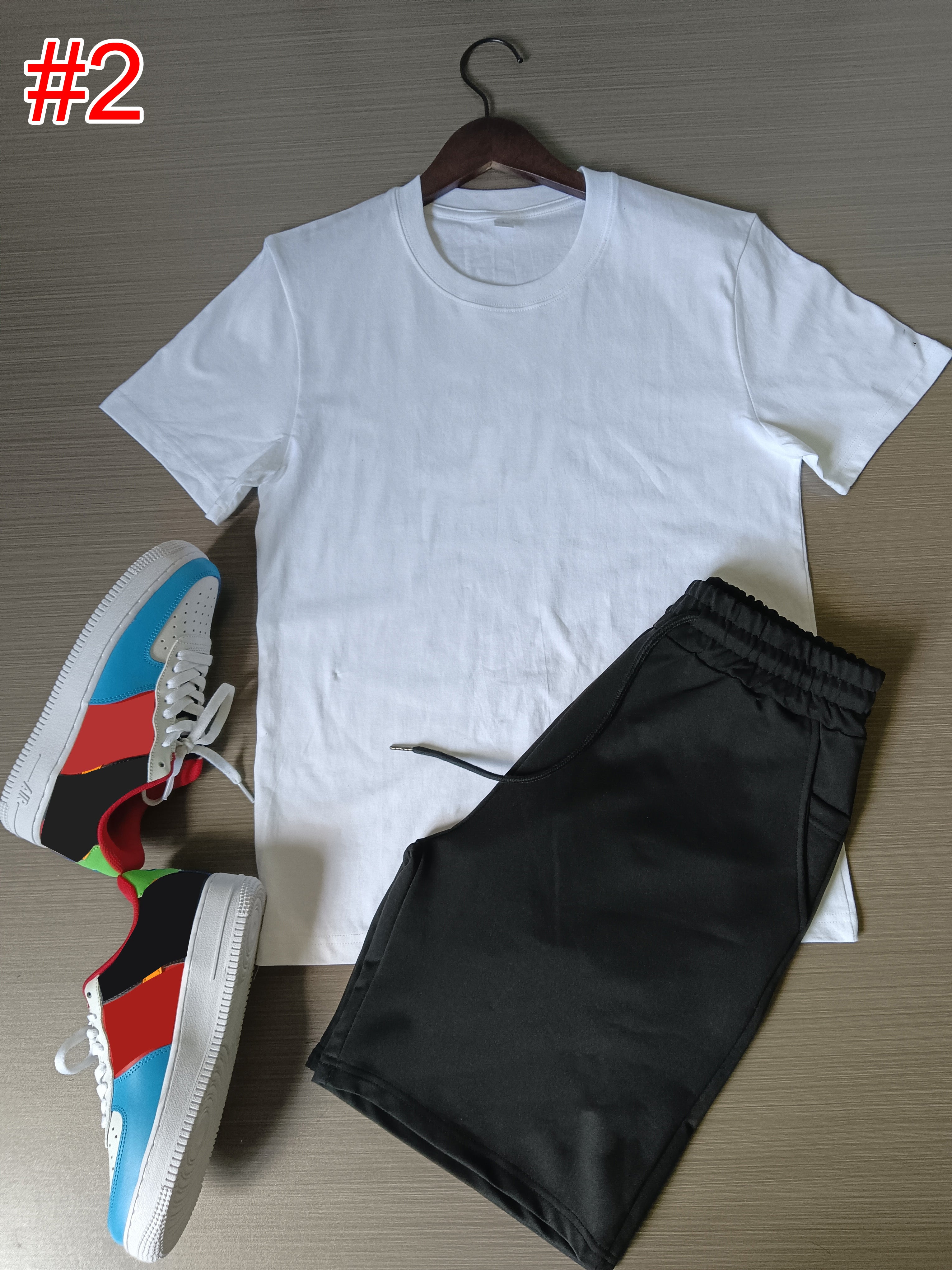 Men's Casual Short Sleeve T-Shirt & Athletic Shorts Set - Comfortable Summer Outfit for Gym, Running, and Outdoor Activities