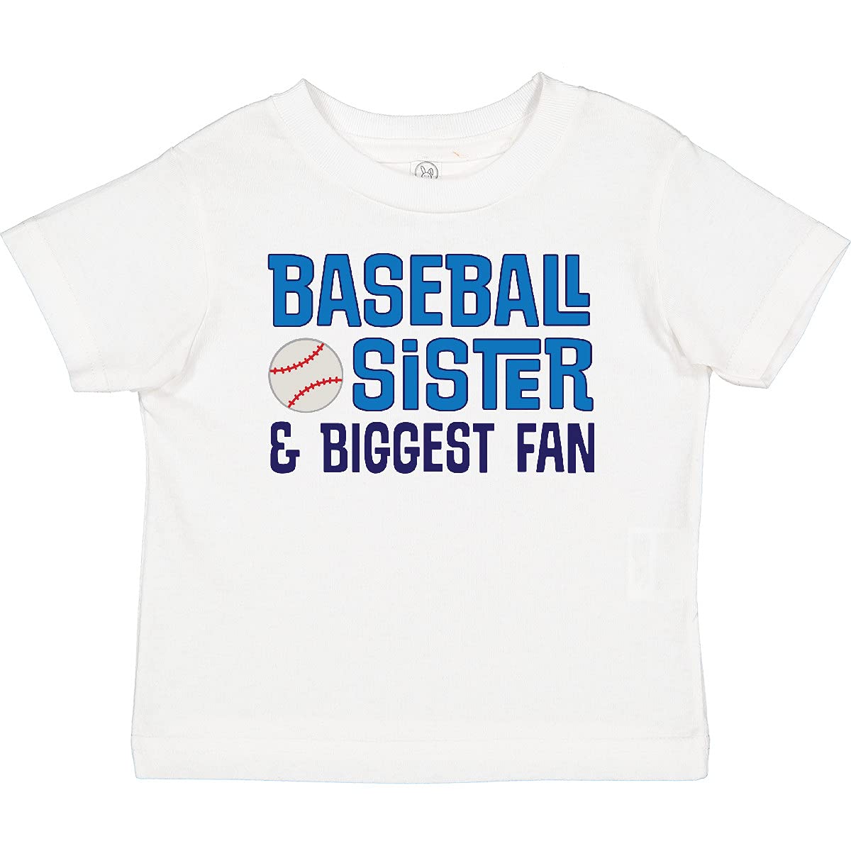 Inktastic Baseball Sister Toddler T-Shirt - Cute Sibling Matching Outfit for Girls & Toddlers - Perfect for Family Photos, Baseball Games & Sibling Bonding Moments