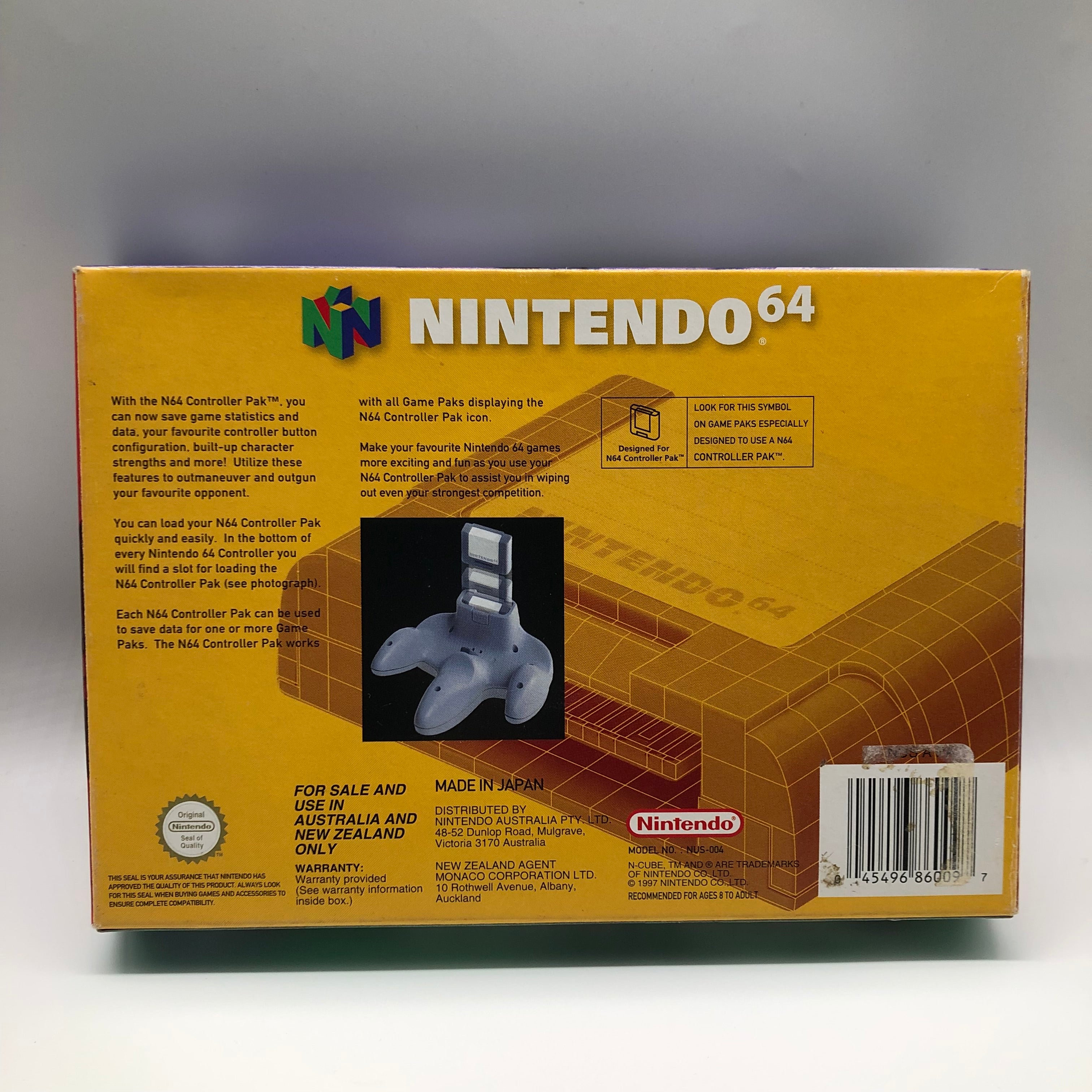 Original Nintendo 64 N64 Controller Pak - Memory Card for Game Saves | Compatible with PAL Games | Perfect for Retro Gaming & Collectors