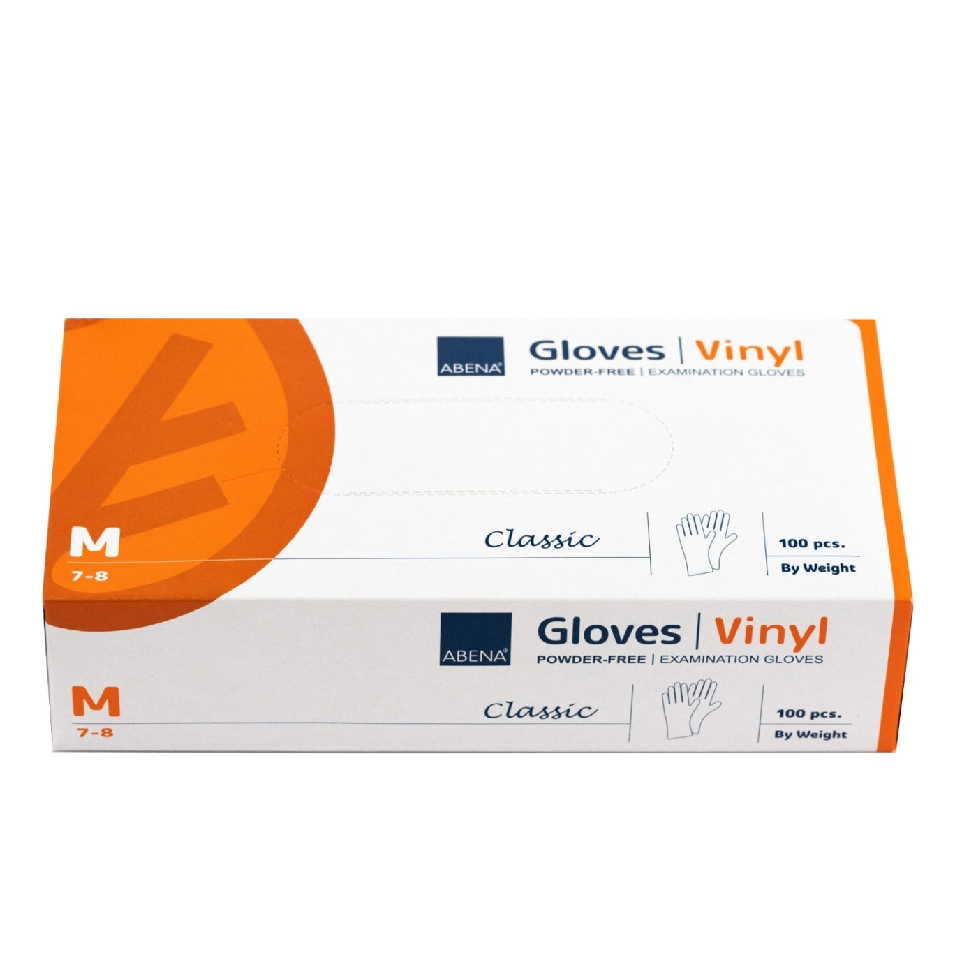 Abena Vinyl Powder-Free Medical Exam Gloves - Latex-Free, Disposable, Non-Sterile for Healthcare, Food Handling & Cleaning Protection