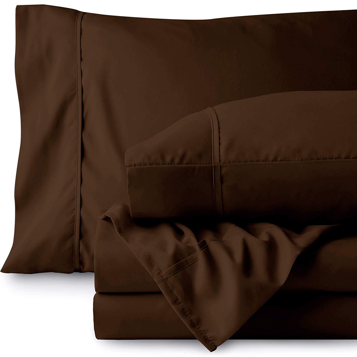 Premium 5-Piece Split Queen Bed Sheet Set - 100% Cotton Deep Pocket (26