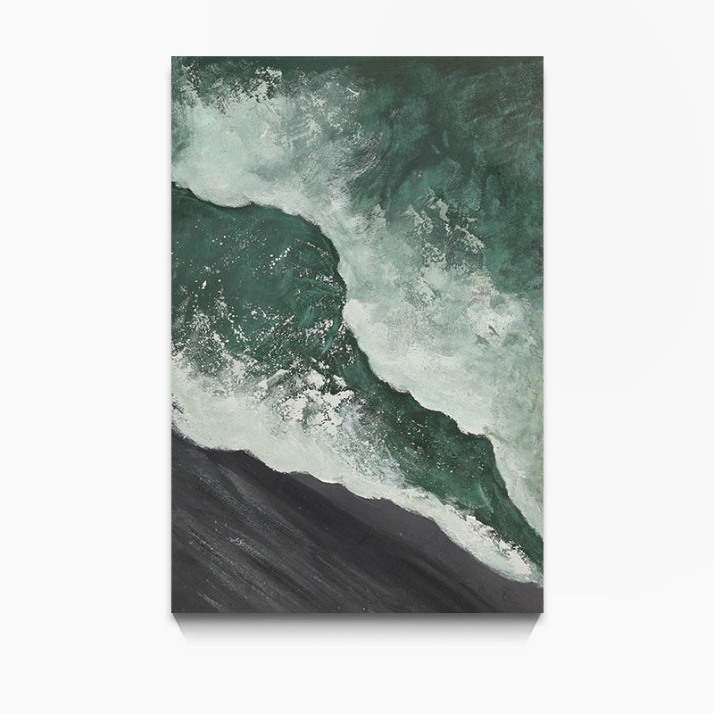 Hand-Painted Textured Acrylic Seascape Art - Original Sea Wave Painting for Modern Home & Office Wall Decor | Perfect for Living Room, Bedroom or Coastal Theme Interior Design