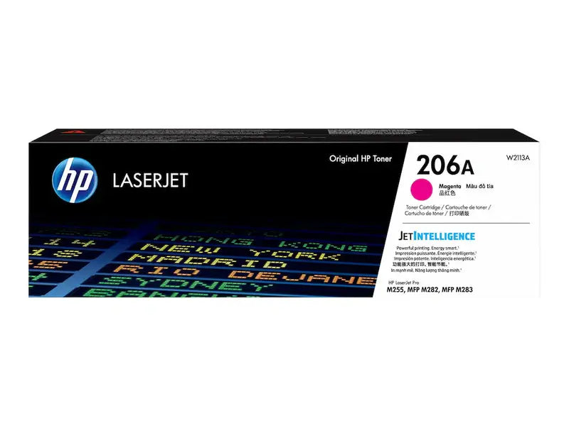 Original HP 206A Magenta Toner Cartridge for HP LaserJet Pro M283 M255 Series Printers - High-Yield Replacement for Home & Office Printing