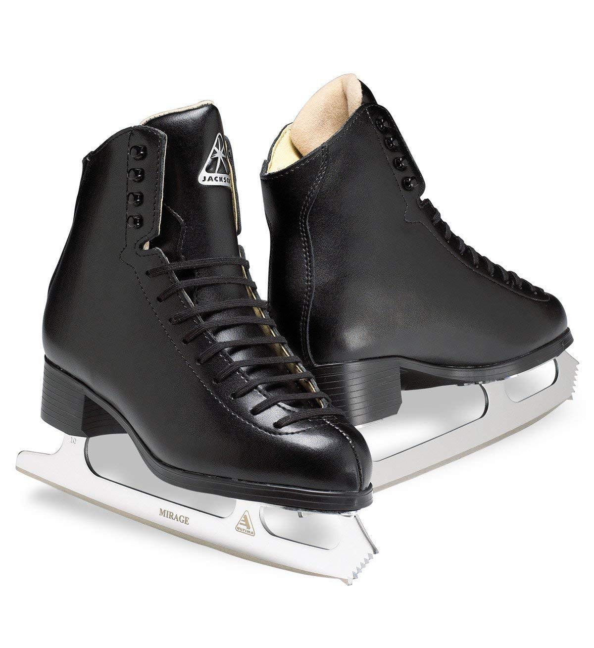 Jackson Ultima JS1992 Black Figure Ice Skates for Boys - Size 1.5 Youth (Medium Width) - Perfect for Ice Skating Lessons, Recreational Skating & Winter Sports