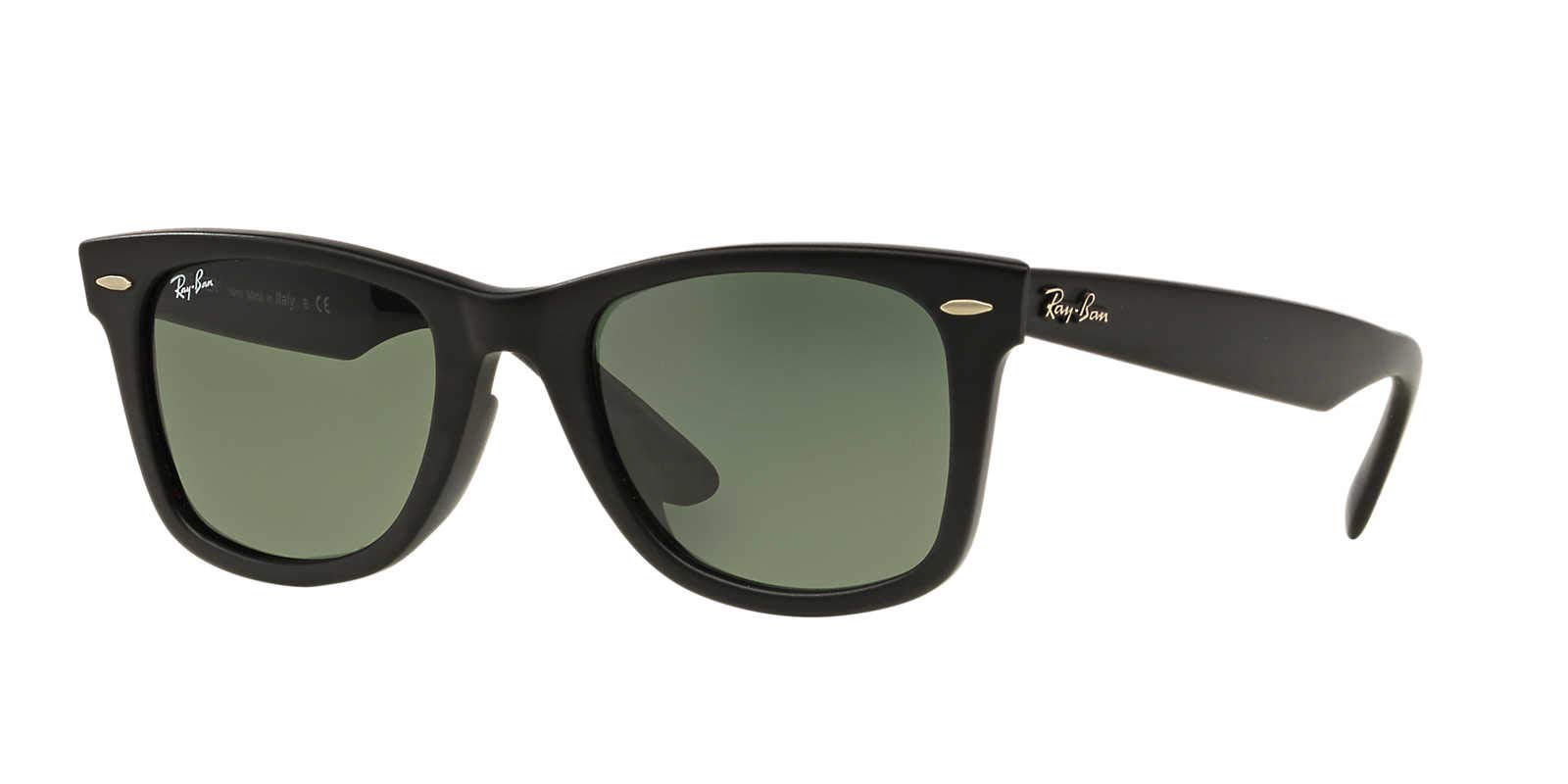 Ray-Ban RB2140F Original Wayfarer Low Bridge Fit Square Sunglasses for Men & Women – Classic UV Protection Shades for Driving, Outdoor Activities & Fashion