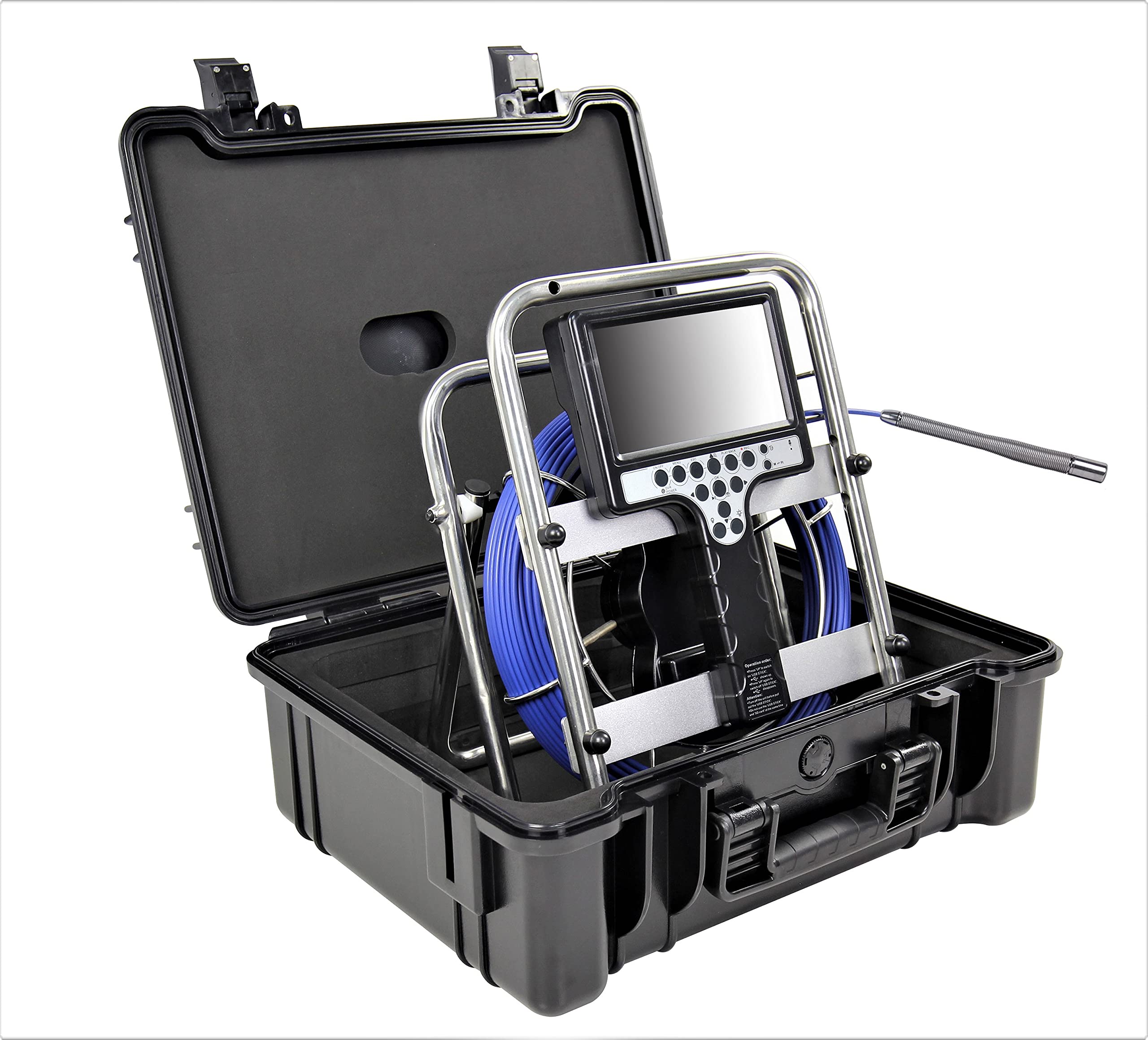 Vividia VS-22330plus 512Hz Self-Leveling Sewer Inspection Camera with 7
