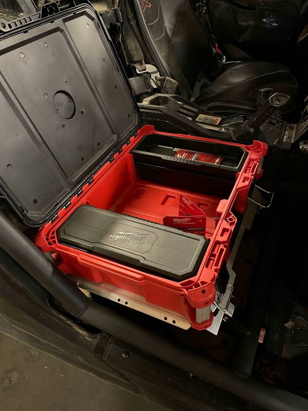 Can Am X3 Milwaukee Pack Out Rack - Heavy Duty EMP 14710 Replacement for Passenger Seat | Perfect for Off-Road Storage & Tool Organization