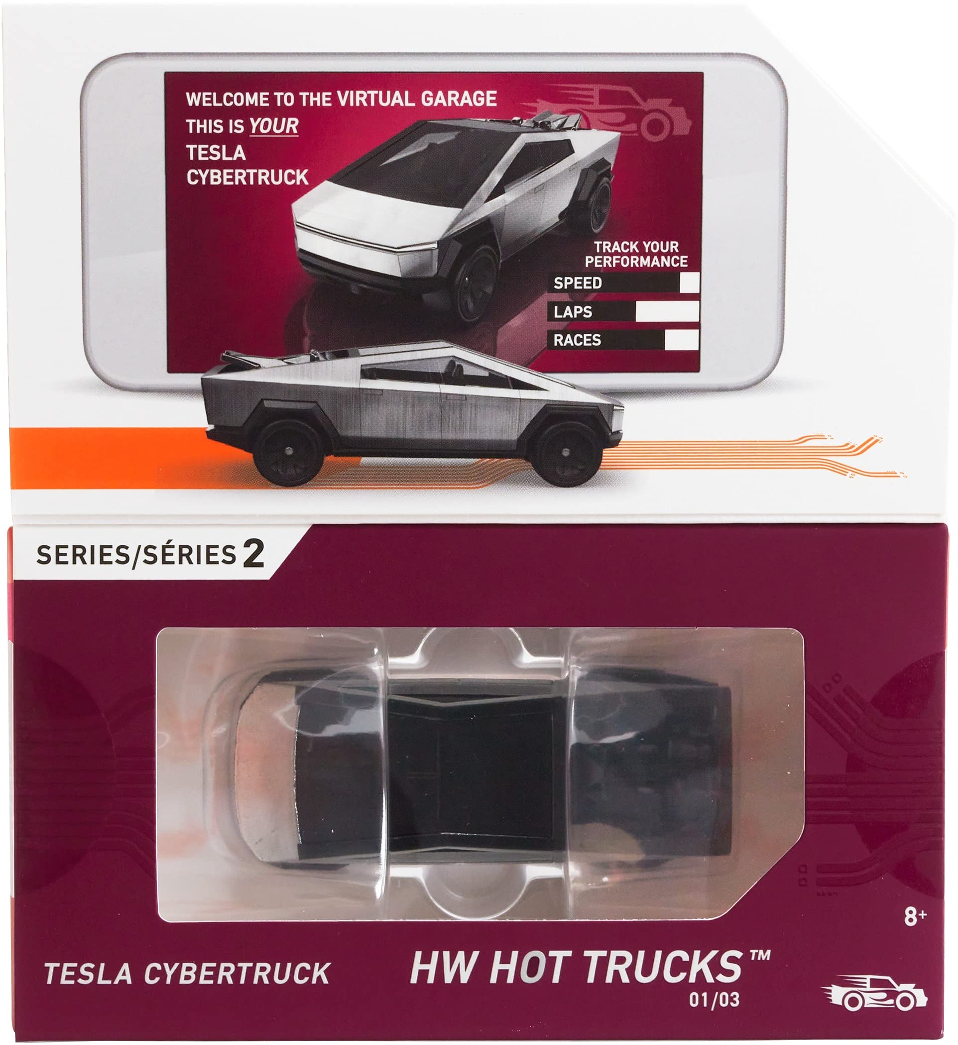 Hot Wheels 1:64 Scale Diecast Tesla Cybertruck Toy Car - Collectible Miniature Vehicle for Kids & Adults | Perfect for Display, Gifts & Racing Play