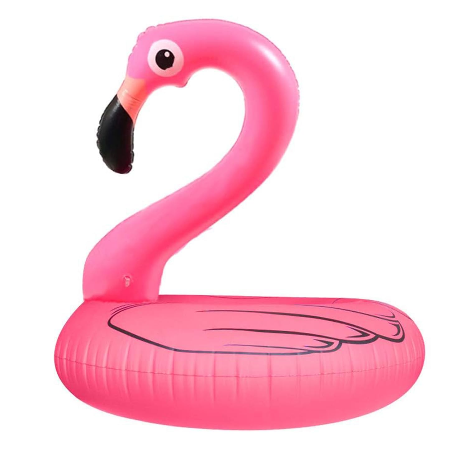 **Flamingo Pool Float - 90cm Inflatable Swimming Tube for Adults & Kids - Summer Beach, Pool Party Lounge Raft - Fun Swim Decorations & Water Toys for Relaxing by the Pool or at the Beach**