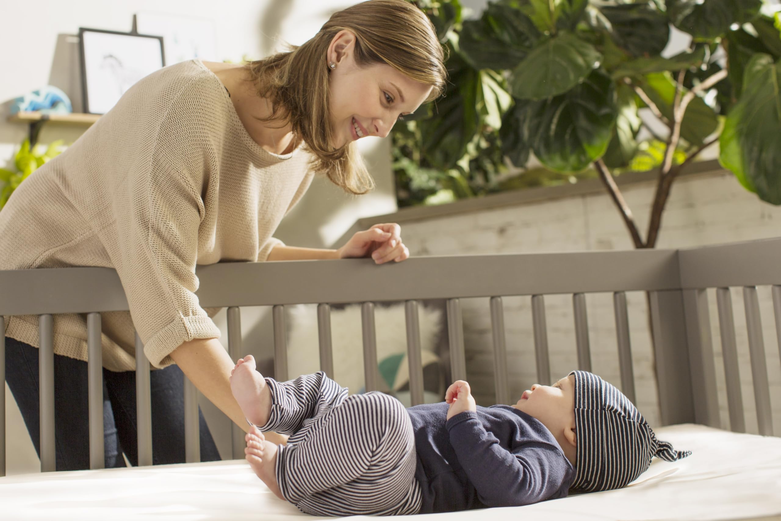 Organic Baby Crib Mattress - Lightweight Waterproof Non-Toxic Infant & Toddler Bed Mattress 52