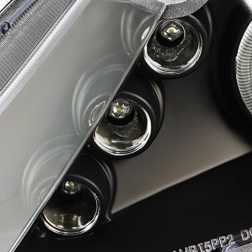 Spec-D Tuning 2LHP-CV064JM-TM Black Dual Halo LED Projector Headlights for Honda Civic 4D - High Performance Lighting Upgrade for Night Driving & Custom Car Styling
