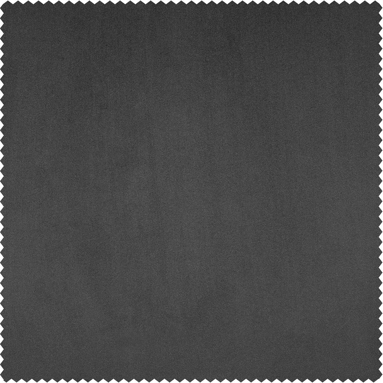 Pepper Grey Heritage Plush Velvet Fabric Swatch - Premium Upholstery Material for Sofas, Chairs & Home Decor Projects