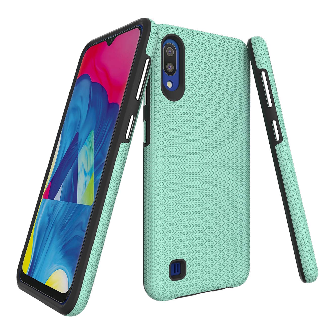 Samsung Galaxy M10 Case - Heavy Duty Dual Layer Shockproof Rugged Armor Hybrid Cover | Drop Protection for Outdoor, Travel & Daily Use