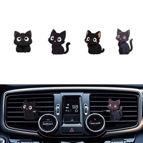 Black Cat Car Vent Clips