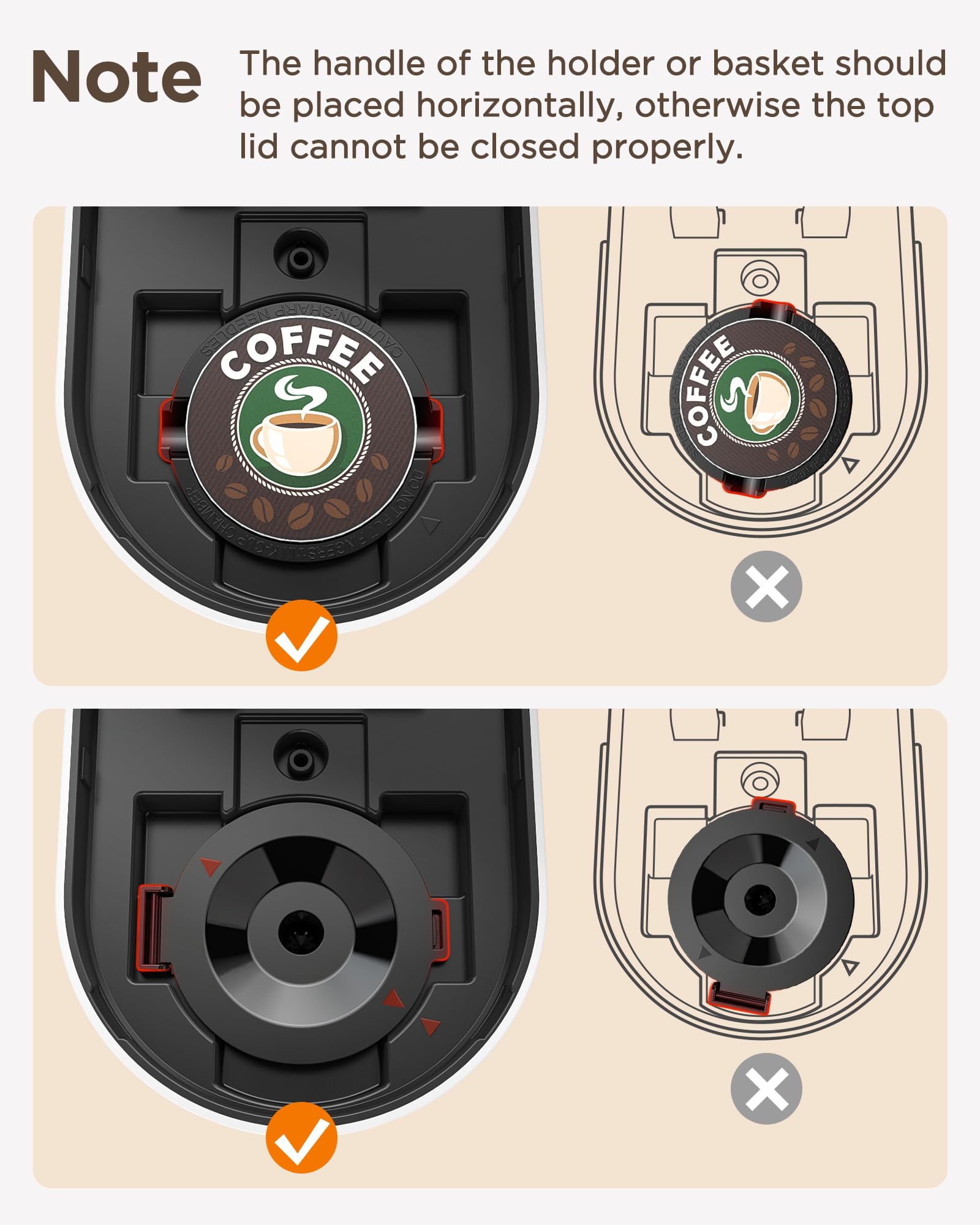 Famiworths Mini Single Serve Coffee Maker for K-Cup & Ground Coffee - 6 to 12 Oz Brew Sizes, Compact Capsule Coffee Machine with Water Window & Descaling Reminder (White) - Perfect for Home, Office, Dorm & Travel Use