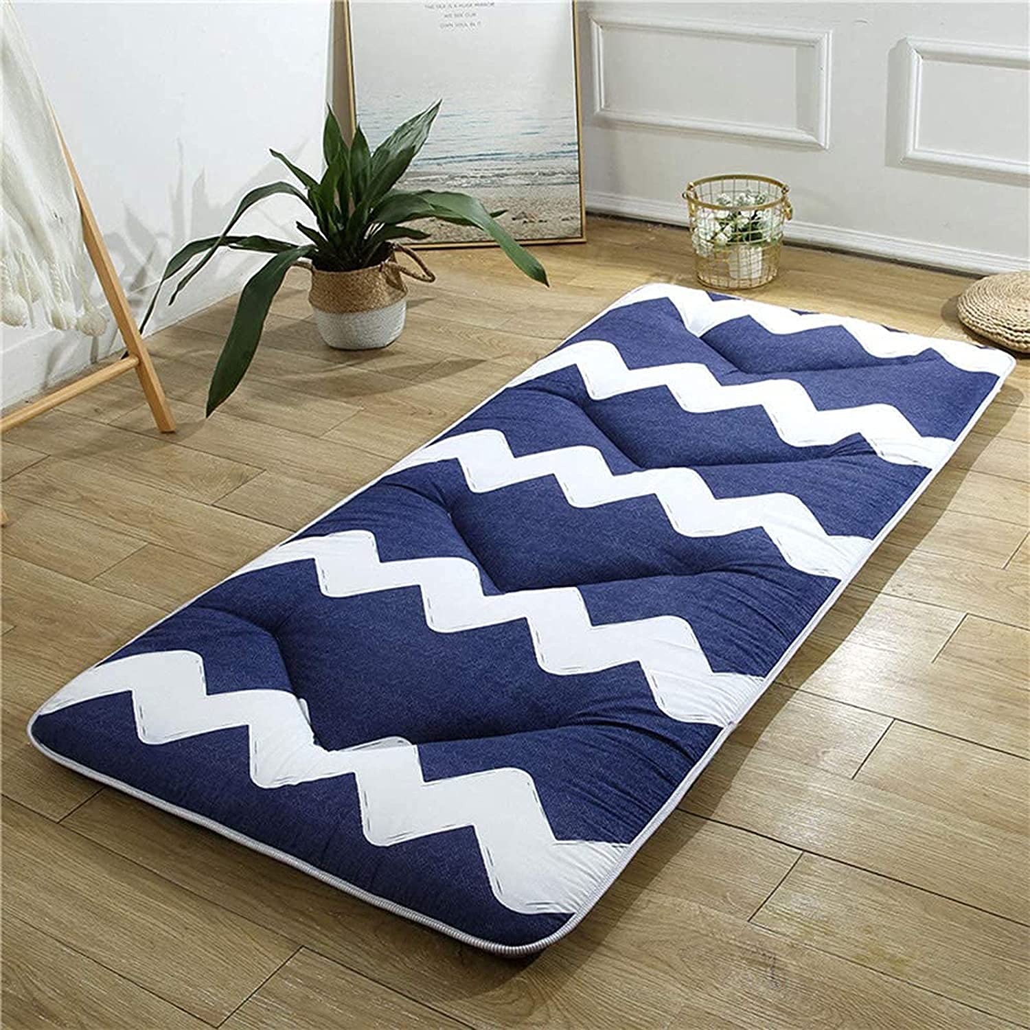 Japanese Tatami Floor Mat - Foldable Futon Mattress for Single Bed, Student Dormitory, Massage & Rolling Bed | Portable Floor Sleeping Pad for Small Spaces, Meditation & Yoga Practice