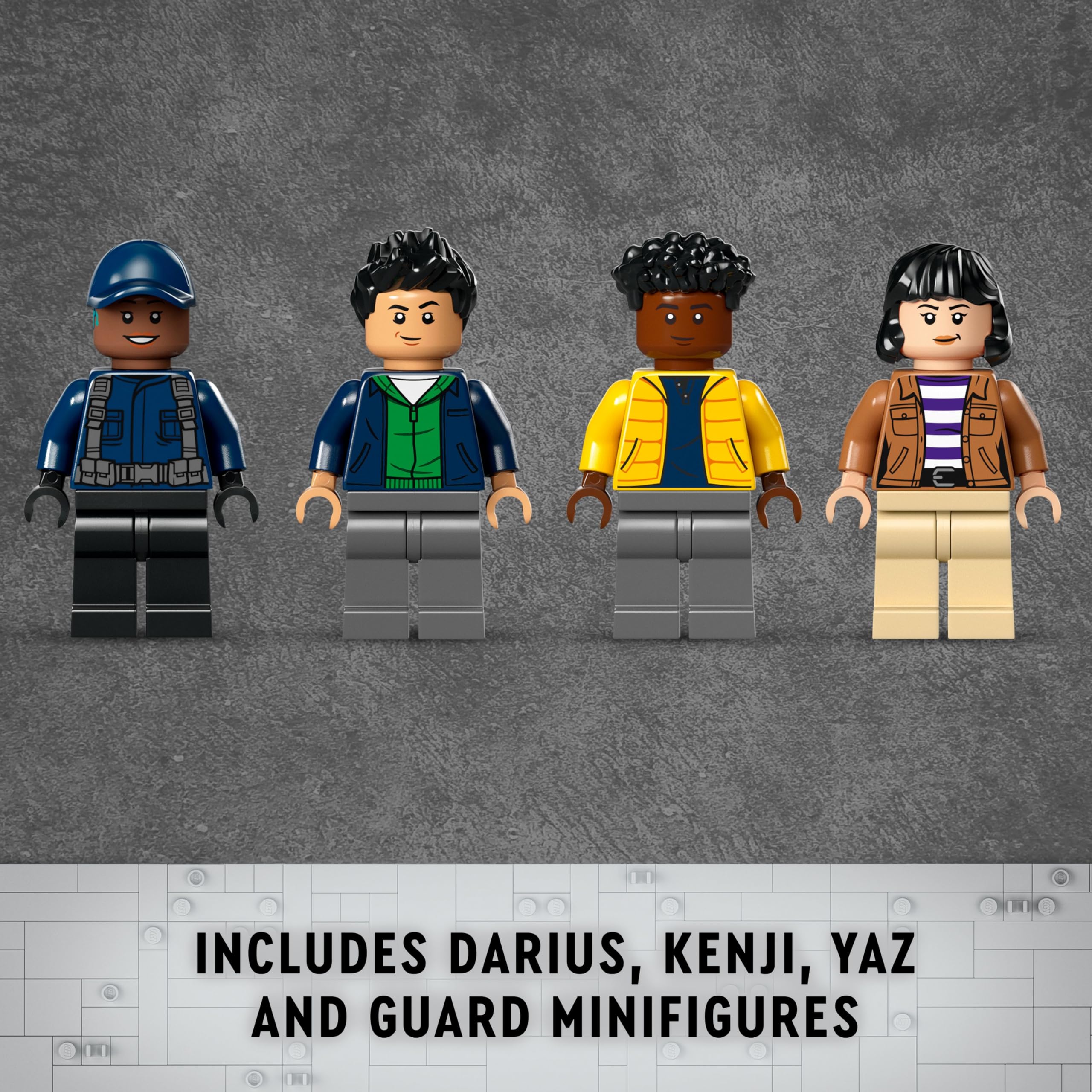 LEGO Jurassic World Allosaurus Transport Truck Toy Set with Kenji, Darius & Yaz Minifigures - Dinosaur Building Kit for Kids Ages 8+ (76966) | Creative Play, Birthday Gift & Collectible for Boys & Girls | Perfect for Jurassic World Fans & Dinosaur Lovers