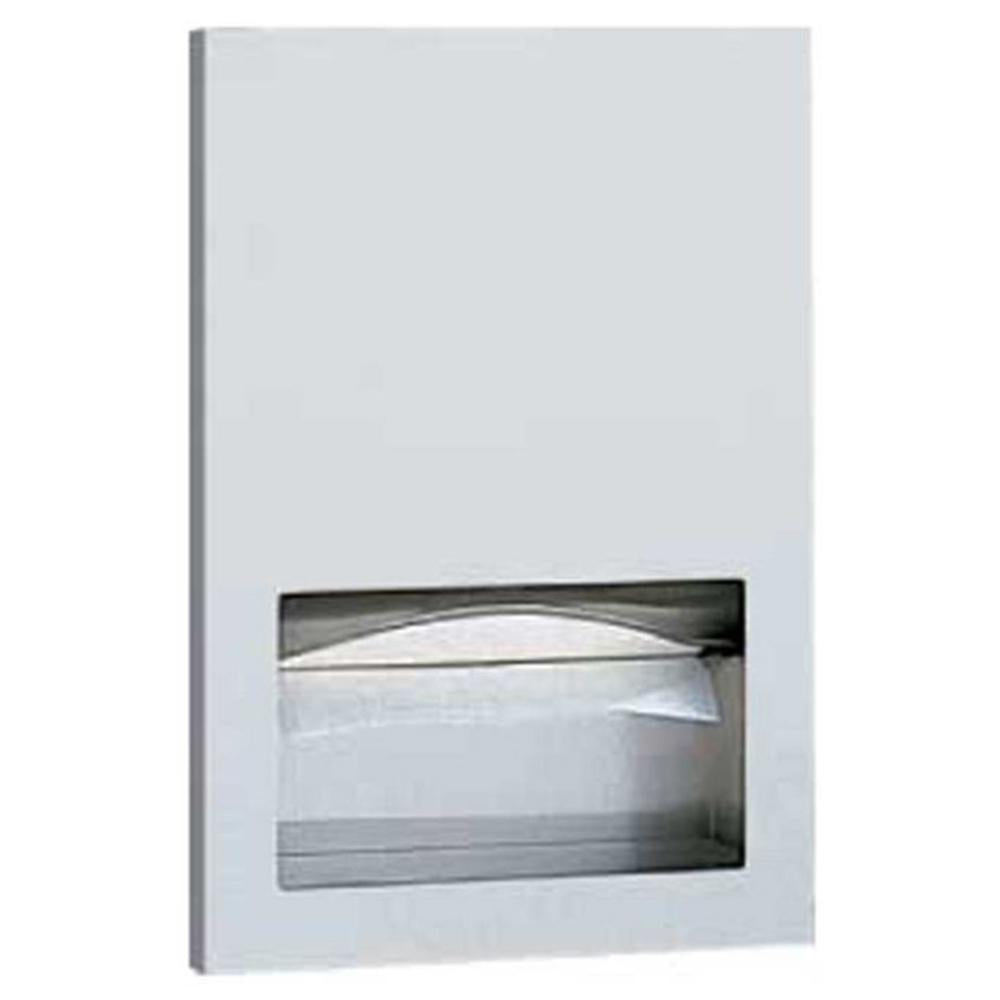 Bobrick B35903 Recessed Paper Towel Dispenser - Satin Finish, Wall-Mounted for Commercial & Public Restrooms, High-Capacity, Hygienic Hand Drying Solution