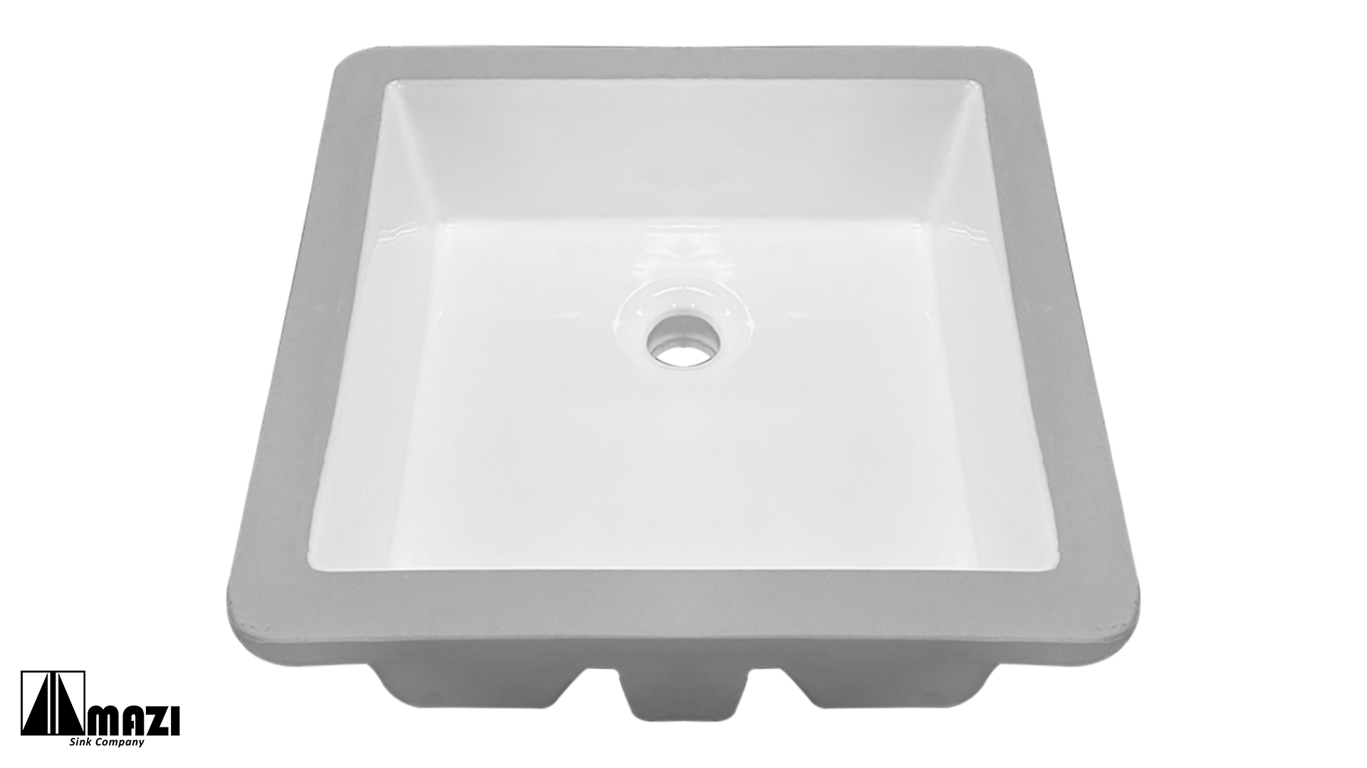 Premium White Ceramic Undermount Bathroom Sink T1313 - Modern Drop-in Vanity Basin for Powder Room, Guest Bath & Master Bathroom Renovation