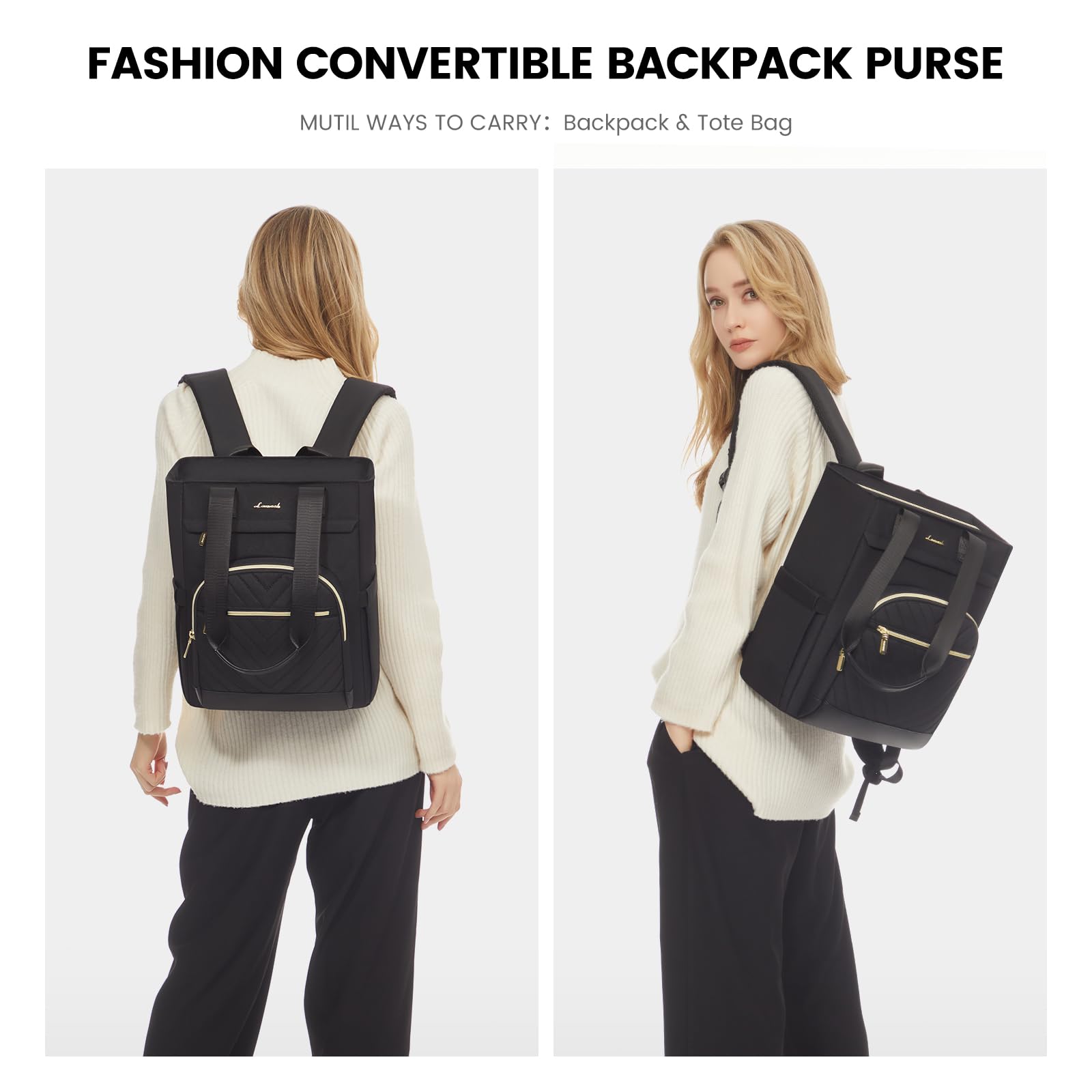 LOVEVOOK Mini Backpack Purse for Women - Waterproof Small Backpack with Adjustable Straps, Cute Convertible Backpack for Daily Use, Work & Travel - Perfect for Commuting, Shopping and Weekend Getaways