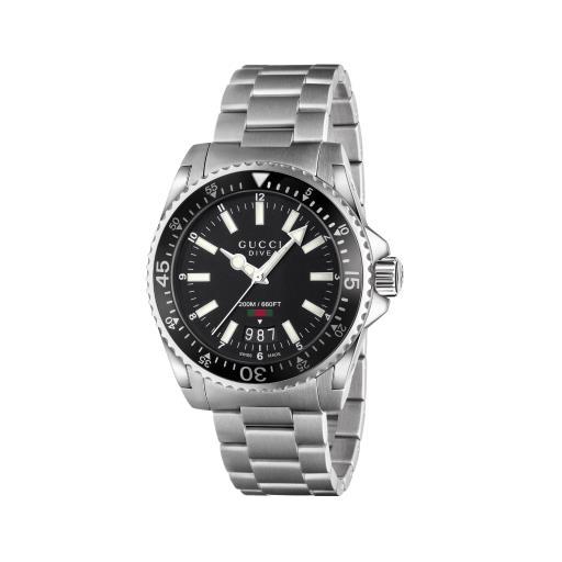 Gucci YA136301A 40mm Quartz Dive Watch for Men - Luxury Waterproof Wristwatch for Swimming, Diving & Everyday Wear
