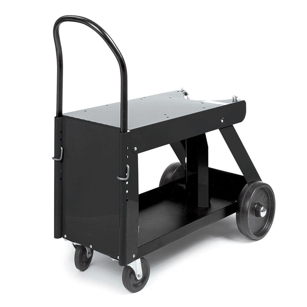 Lincoln Electric K520 Welding Utility Cart - Heavy Duty Steel Welder Cart with Tool Storage & Wheels - Ideal for Workshop, Garage, and Industrial Welding Projects