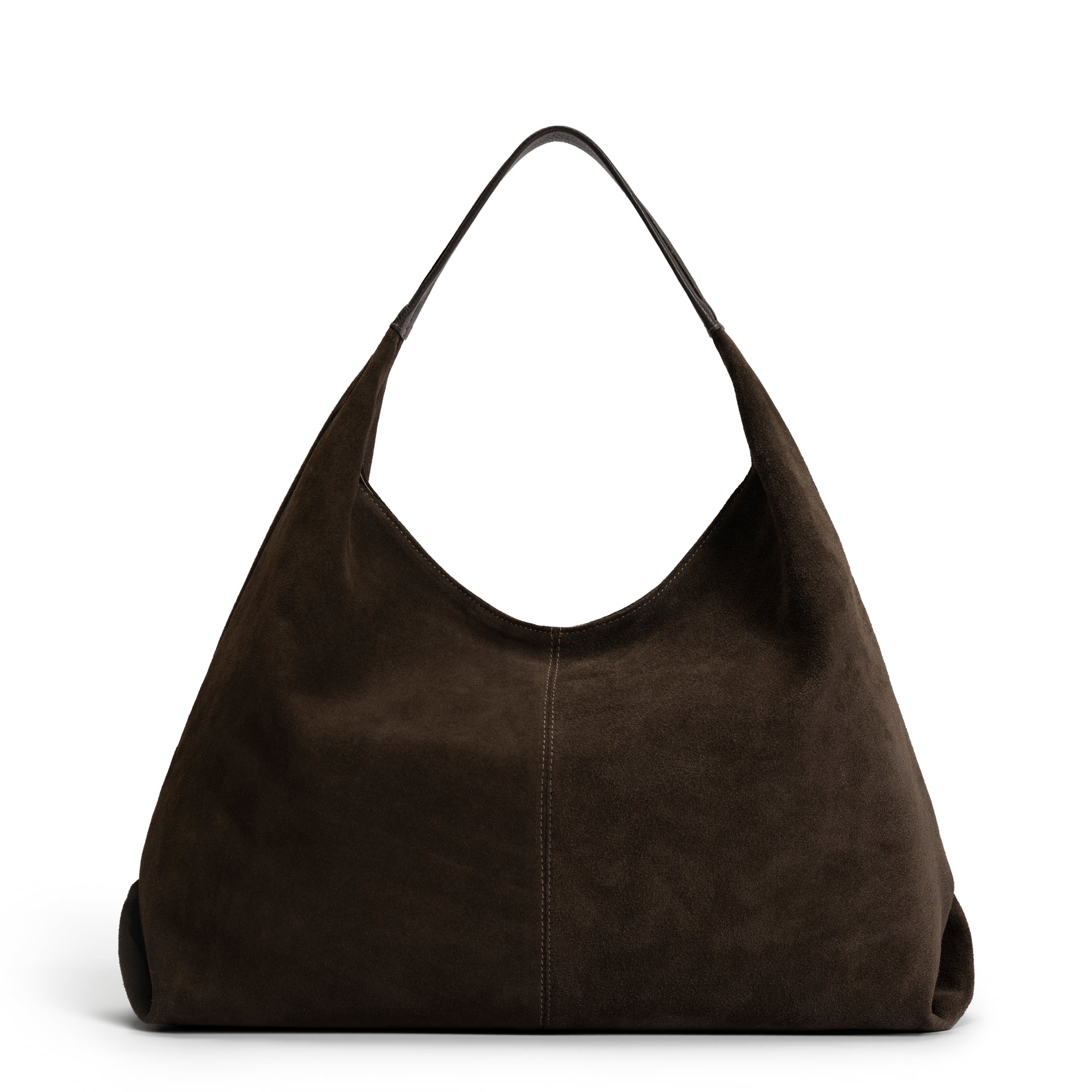 Honoré Grace Dark Brown Suede Shoulder Bag for Women - Elegant Crossbody Purse with Adjustable Strap, Perfect for Work, Travel & Everyday Use