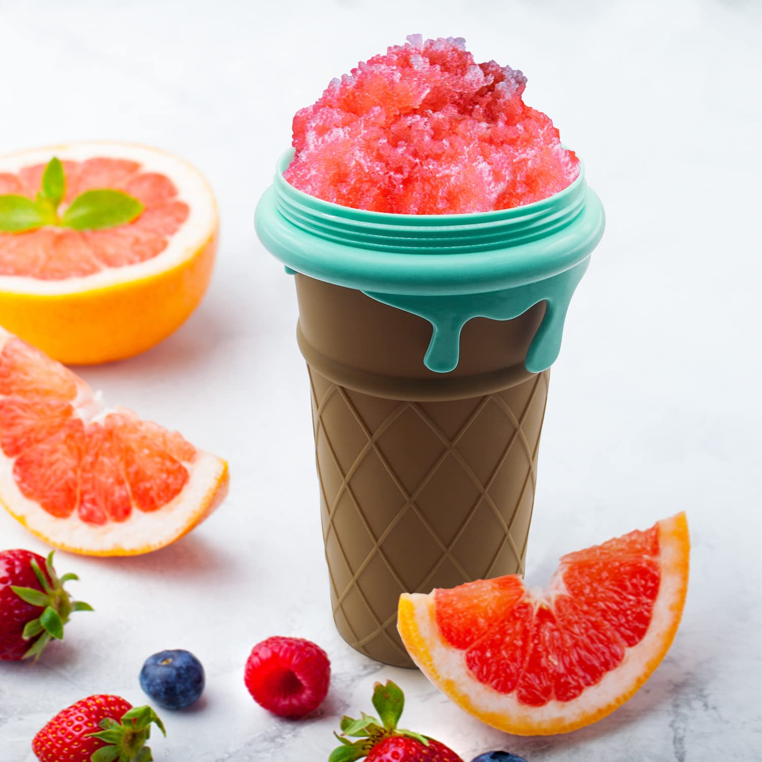 UPGRADED 500ML Slushy Maker Cup - Large Capacity Frozen Magic Cup for Milkshakes & Smoothies | Perfect for Summer Drinks, Pool Parties, and Backyard BBQs