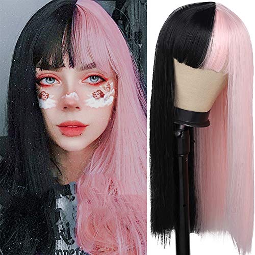 Half Pink and Black