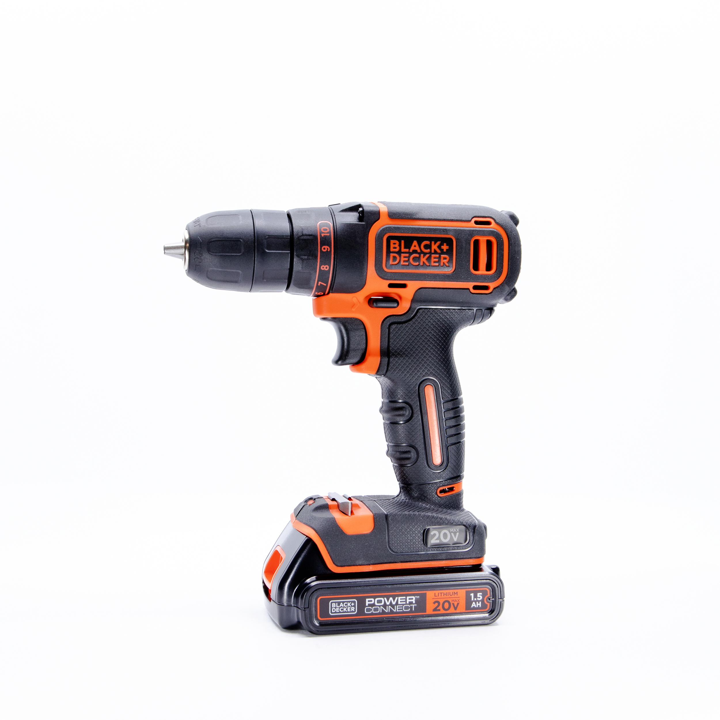 20V MAX Cordless 3/8 Inch Drill Driver Kit with Lithium Ion Battery & Charger - Perfect for DIY Home Projects, Woodworking, and Professional Construction Work