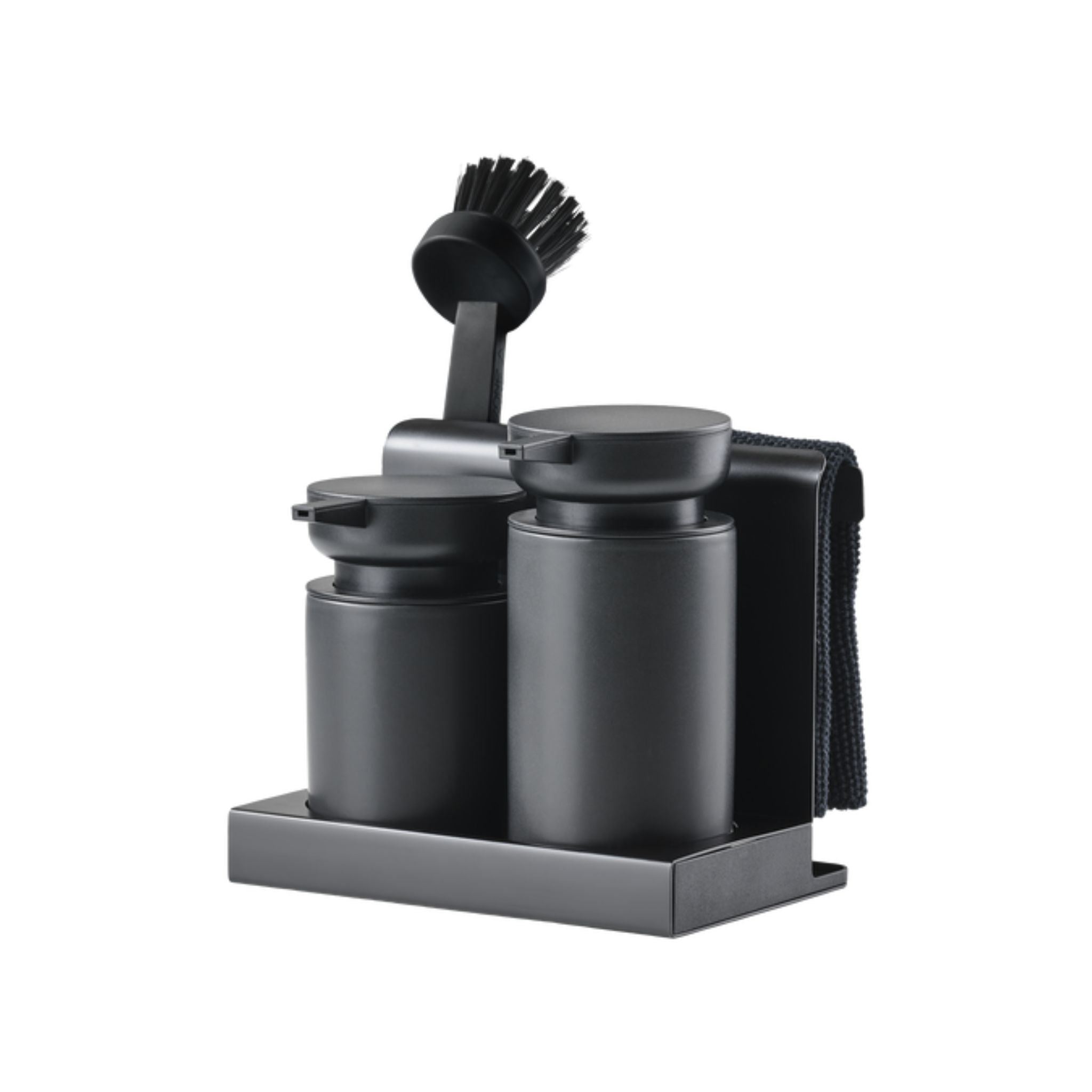 Premium ZONE DENMARK Diish Dishwashing Set - 5-Piece Black Kitchen Utensil Set for Washing & Drying Dishes | Ideal for Home, Restaurant & Outdoor Use