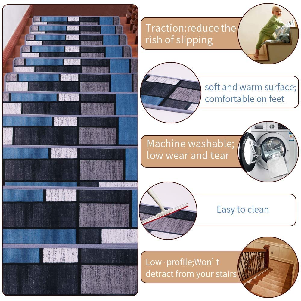 Non-Slip Stair Treads for Wooden Steps - 15 PCS 8