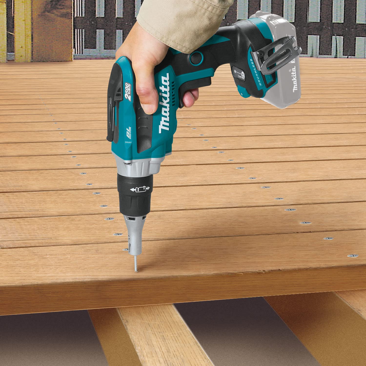 Makita DFS250Z 18V Brushless Cordless Drywall Screwdriver (Battery & Charger Not Included) - Perfect for Drywall Installation, Home Renovation & Construction Projects