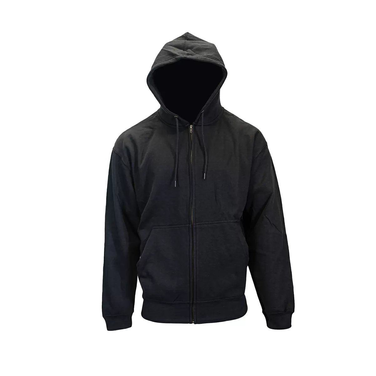 FIVE ROCK® Midweight Hooded Zip Front Sweatshirt for Men - Comfortable Pullover Fleece Jacket for Casual Wear, Outdoor Activities & Gym Workouts