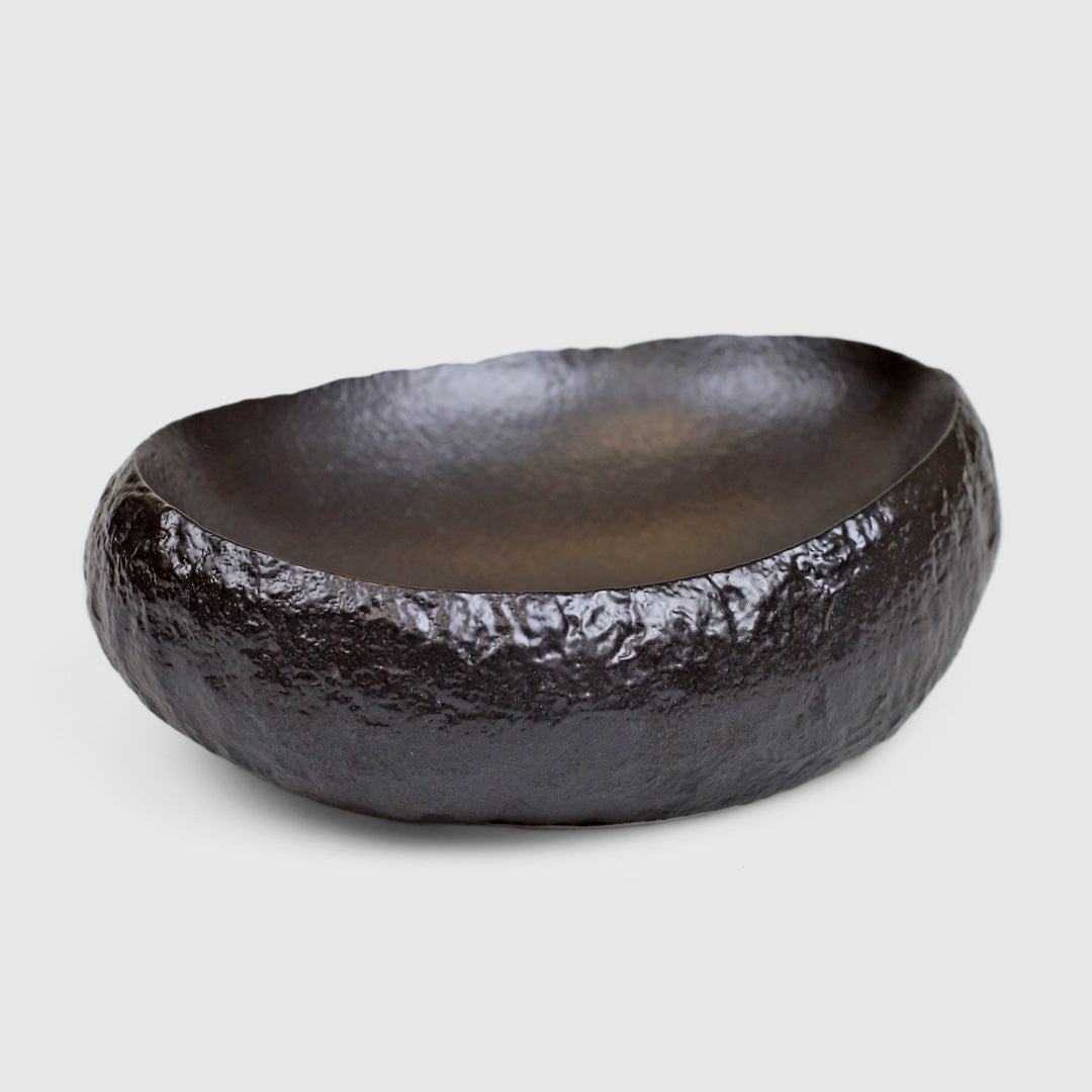 Premium Black Oval Appetizer Plates - 7.3