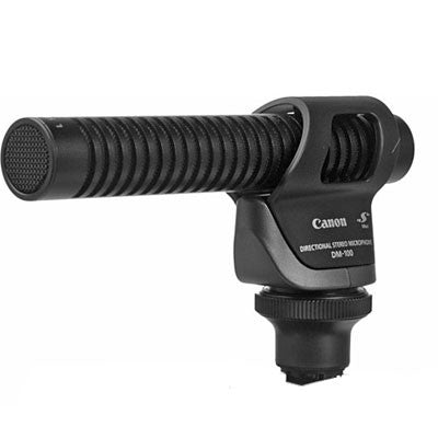 Canon DM-100 Directional Stereo Microphone for Professional Audio Recording - Perfect for Vlogging, Podcasting & Interviews