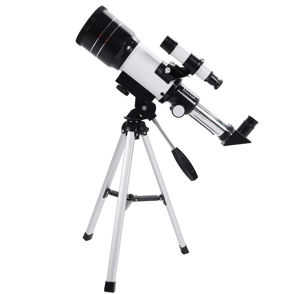 70mm Kids & Beginners Telescope - Portable Travel Astronomy Telescope with Tripod & Eyepieces for Stargazing Planets Moon Viewing - Perfect for Camping, Backyard Astronomy & Outdoor Adventures