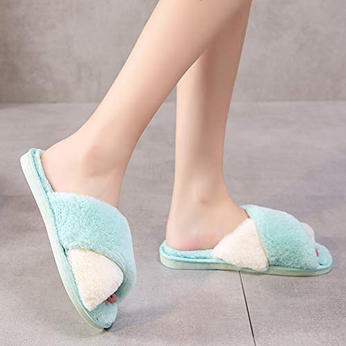 Cozy Women's Fuzzy Slippers - Indoor/Outdoor Plush House Shoes for Relaxing at Home