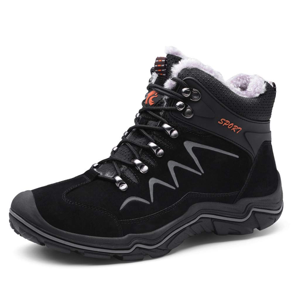 Men's High Top Sneakers - Winter Warm Climbing Hiking Shoes with Lace-Up Ankle Support | Waterproof Outdoor Boots for Trail Running, Snow Walking & Casual Wear