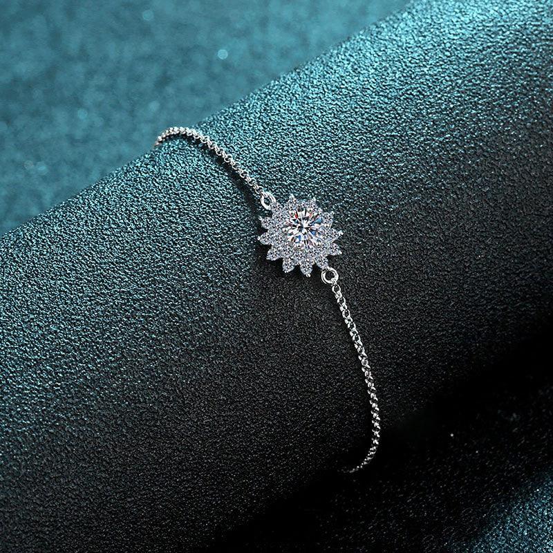 925 Sterling Silver Mosonite Bracelet for Women - Elegant & Durable Jewelry for Everyday Wear, Parties & Special Occasions