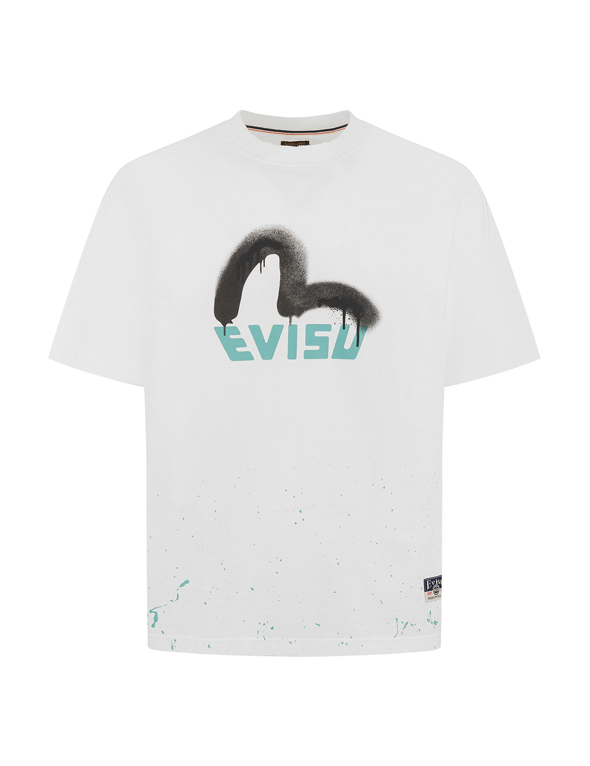 Logo & Seagull Print Relaxed Fit T-Shirt for Men - Comfortable Casual Wear for Beach, Travel & Everyday Outfits