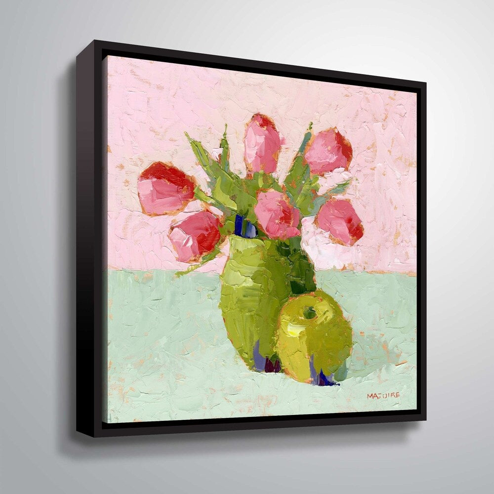 Serene Gallery Wrapped Floater Framed Canvas Wall Art - Modern Home Decor for Living Room, Bedroom & Office