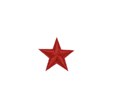 Red Star Mini Iron-On Patches for Jackets, Hats & Bags - DIY Embroidered Applique for Clothing & Accessories - Perfect for Denim, Backpacks & DIY Crafts