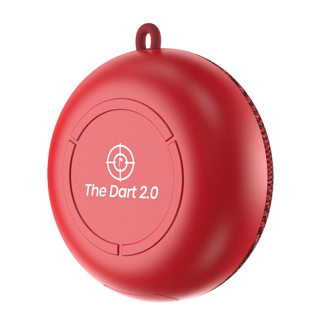 Pinned Golf The Dart 2.0 Portable Bluetooth Speaker for Golf Carts - Waterproof Wireless Music Player for Outdoor Sports, Beach, and Backyard Parties