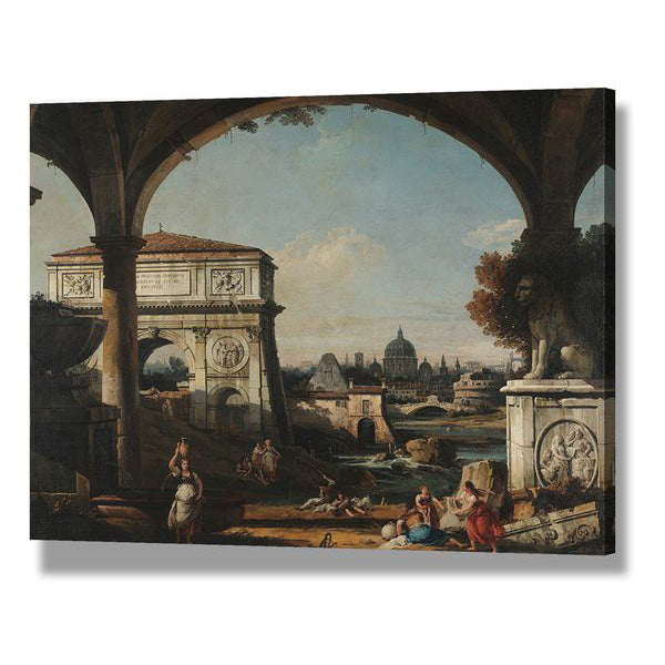 Roman Caprice with triumphal Arch
