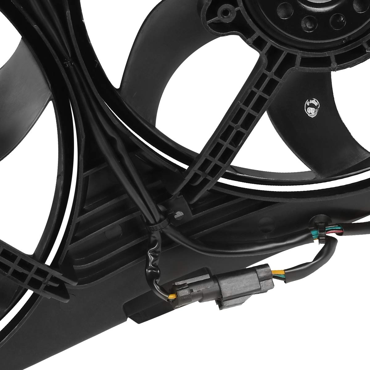 DNA MOTORING OEM-RF-0069 High Performance Radiator Cooling Fan - Direct Replacement for 99-04 Chrysler 300M, 98-04 Concorde, 99-01 LHS, 98-04 Dodge Intrepid - Improved Cooling Efficiency for Engine Protection & Summer Driving